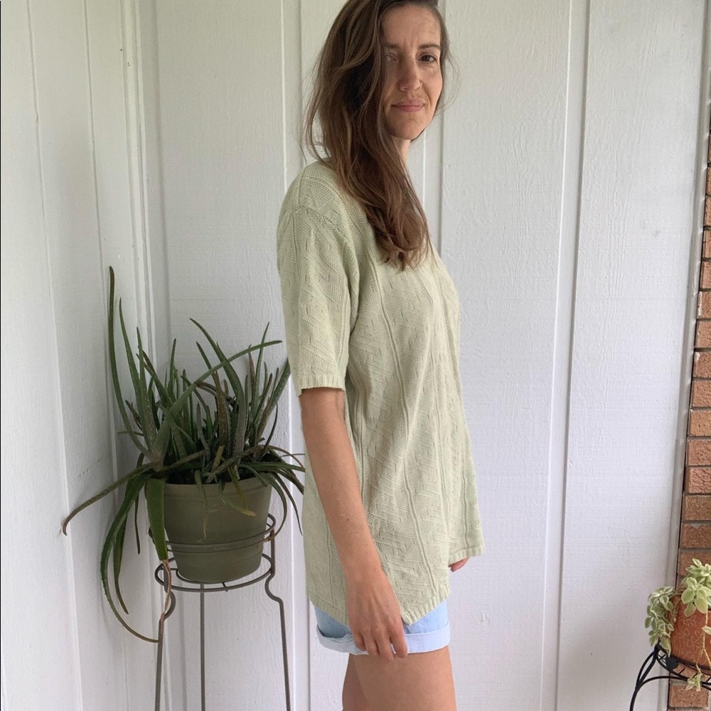 90s Knit Geometric short sleeve